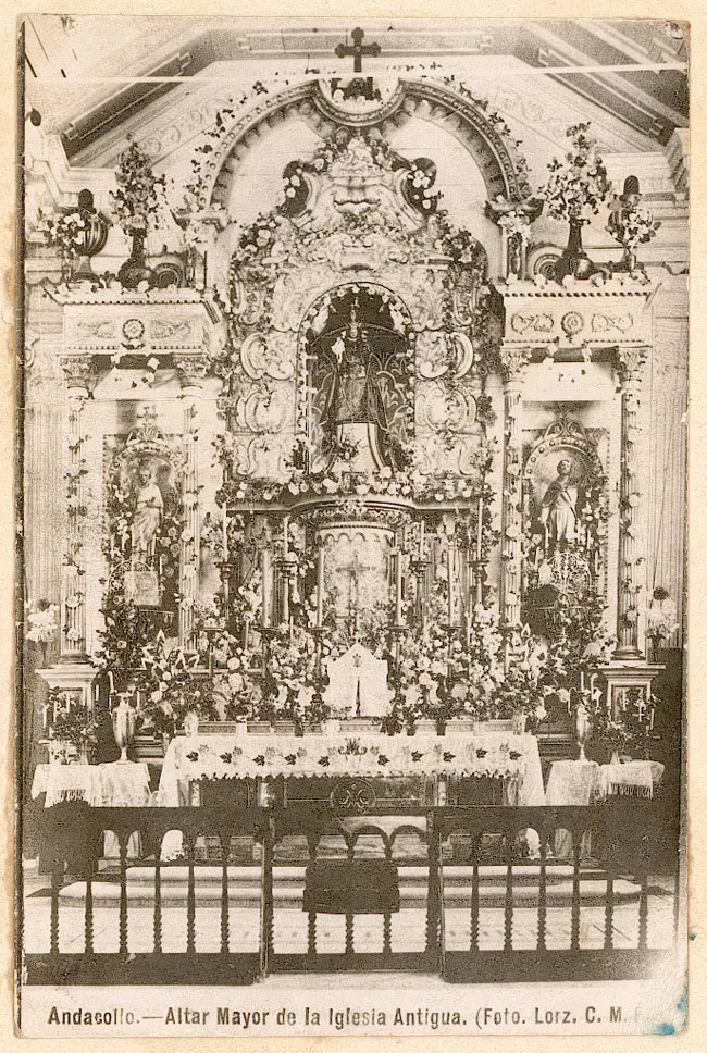 Andacollo - Altar Mayor de la iglesia antigua