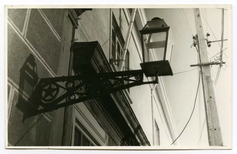 Farol en calle de La Serena 