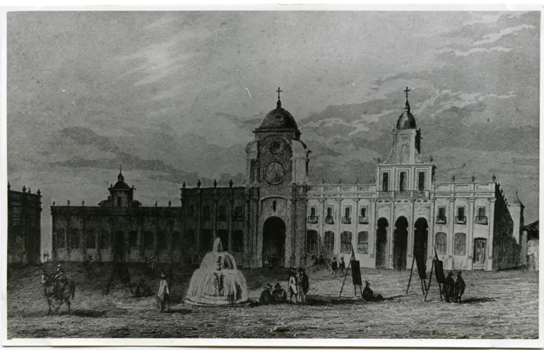 Plaza de Santiago, 1800