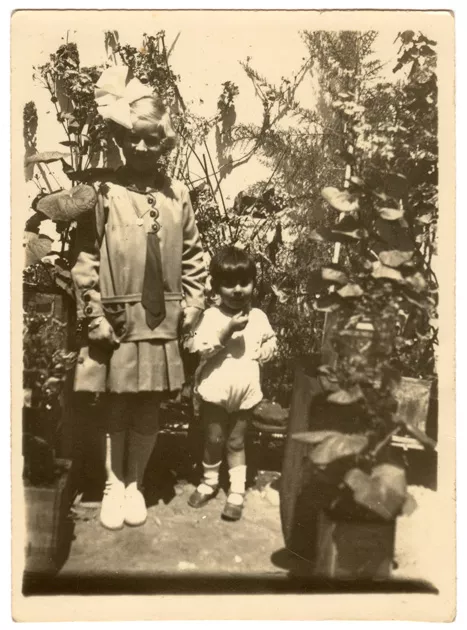 Retrato de niña y niño