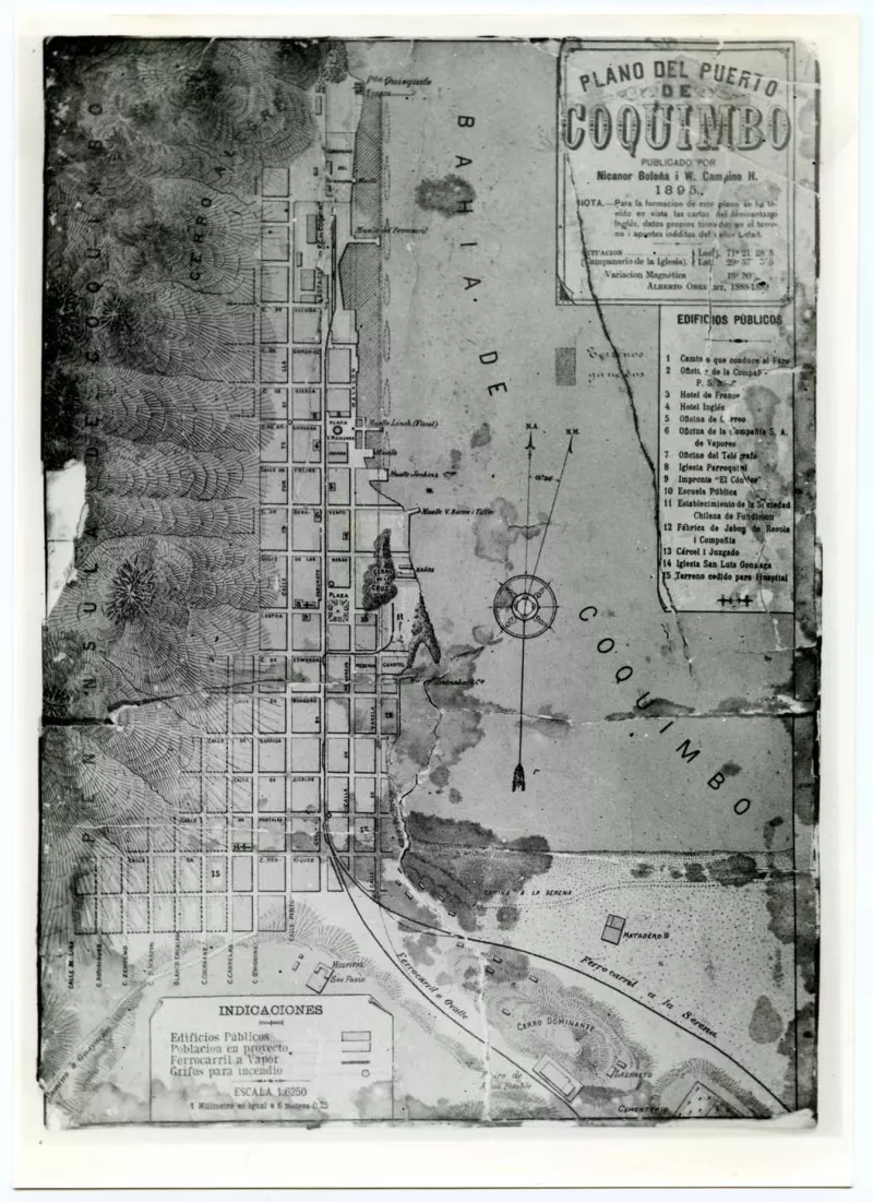 Plano del puerto de Coquimbo