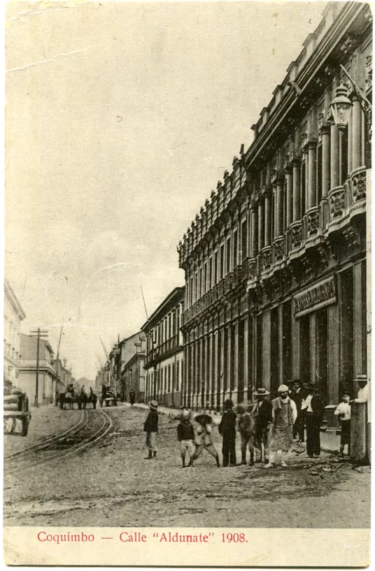 Calle Aldunate de Coquimbo, 1908