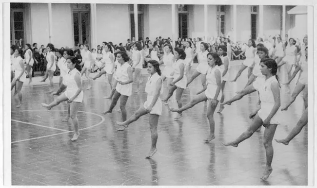 Presentación de gimnasia rítmica