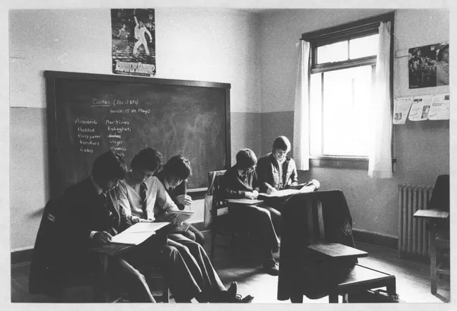 Alumnos en sala de clases