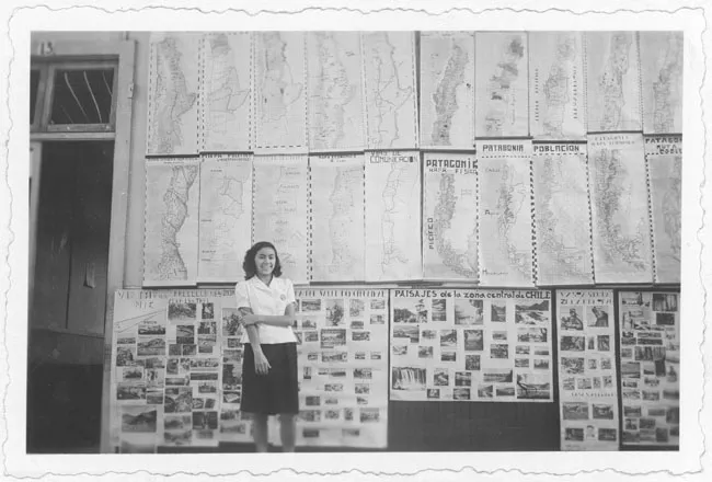 Liceo de Niñas de Antofagasta. Exposición Pedagógica 1941-1942.. Sección Historia y Geografía