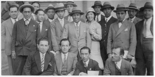 delegación chilena de La 2º Convención de I.M.A. 1930. Internacional Magisterio Americano