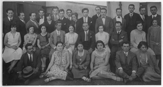 Asociación General Profesores de Chile.1927. Recepción en la sede de Alameda 370 al profesor mexicano Gildardo Aviles