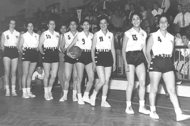 Campeonato de Basquetball Femenino. 1956. Equipo de Colo Colo