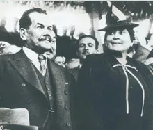 Presidente Pedro Aguirre Cerda y su esposa