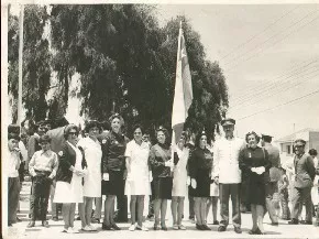 Ceremonia cívico militar en Avenida Brasil, Antofagasta