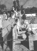 Estudiantes, trabajos voluntarios, Chiloé