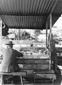 Fritanguería en la calle
