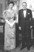 Presidente Aylwin junto a la Princesa Ana de Inglaterra