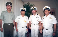 Edecán de Carabineros Alberto Cienfuegos, Edecán Naval y Oficiales Extrangeros.