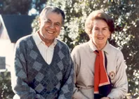 Pdte. Patricio Aylwin y Sra. Leonor Oyarzún de Aylwin.