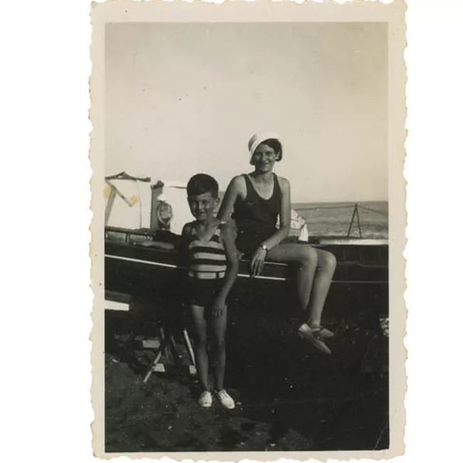 Retrato de Juan Miguel Godoy (Yin-Yin) junto a Palma Guillén
