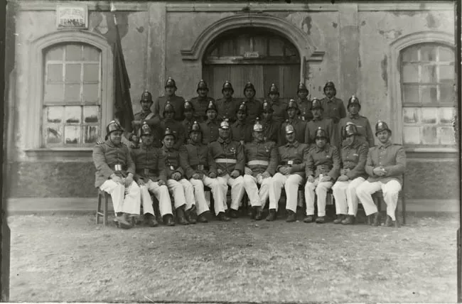 Retrato grupal bomberos