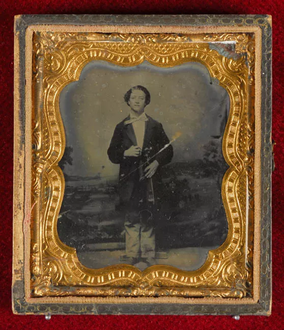 Retrato de joven con violín