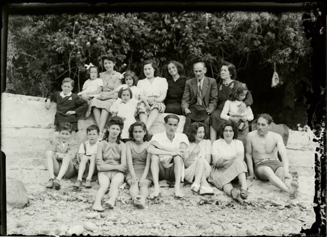 Retrato grupal en la playa