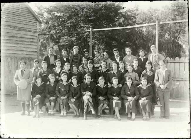 Retrato grupal colegial