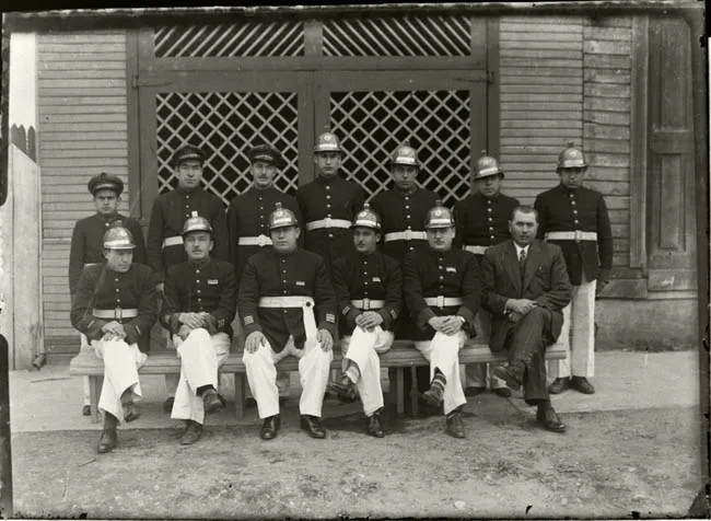 Retrato grupal bomberos