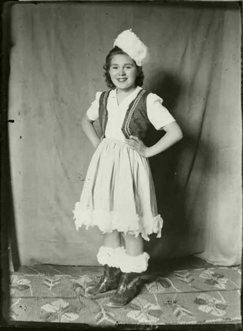 Retrato de niña disfrazada