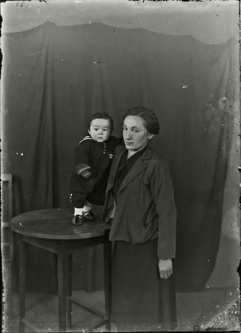 Retrato de madre e hijo