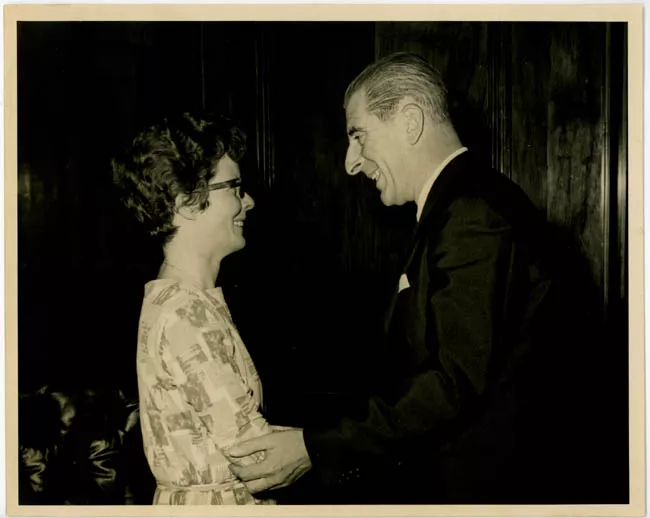 El Presidente Eduardo Frei Montalva y Doris Dana