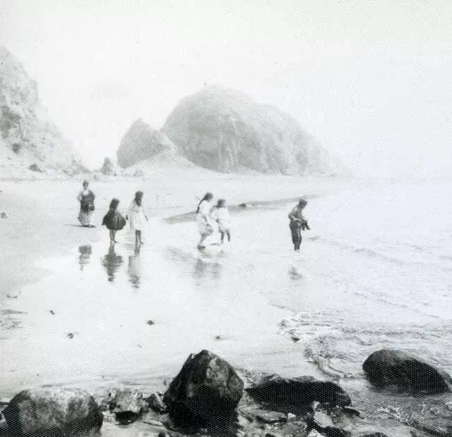 Personas en Playa de Constitución