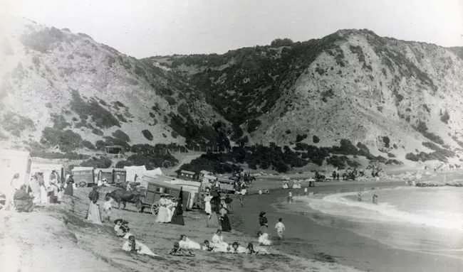 Grupo de Personas en Playa de Constitución
