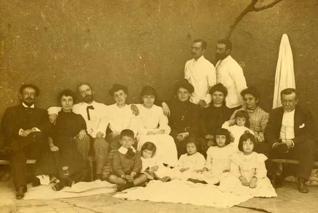 Retrato Familias Echegoyen, González, Grez, Ibáñez y Muñoz