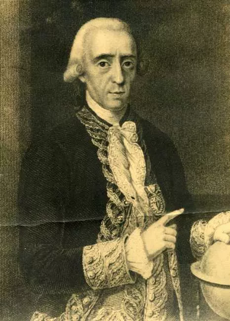 Retrato de un Grabado de Antonio de Ulloa