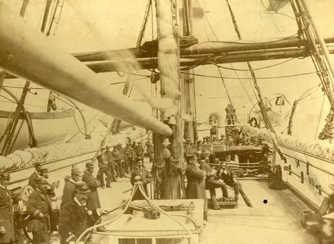 Tripulación de la Cañonera Magallanes