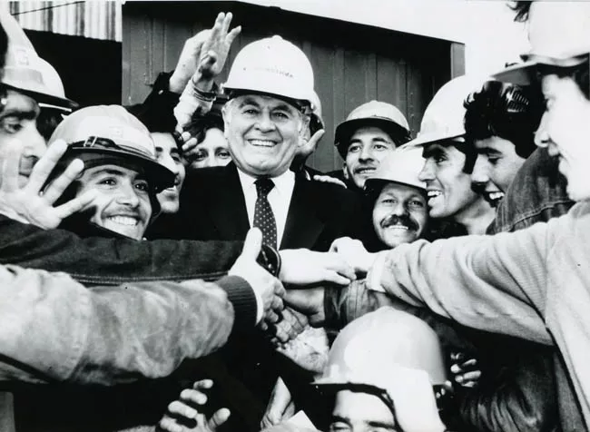 Patricio Aylwin Azócar en campaña presidencial
