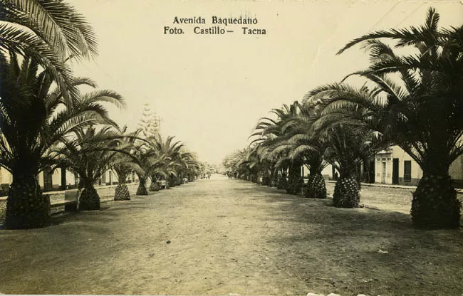 TACNA EN TIEMPOS DE CHILE.AV.BAQUEDANO.