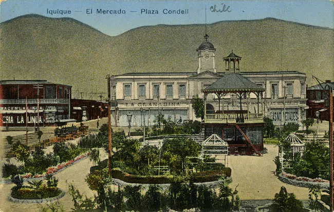 IQUIQUE,EL MERCADO Y PLAZA CONDELL
