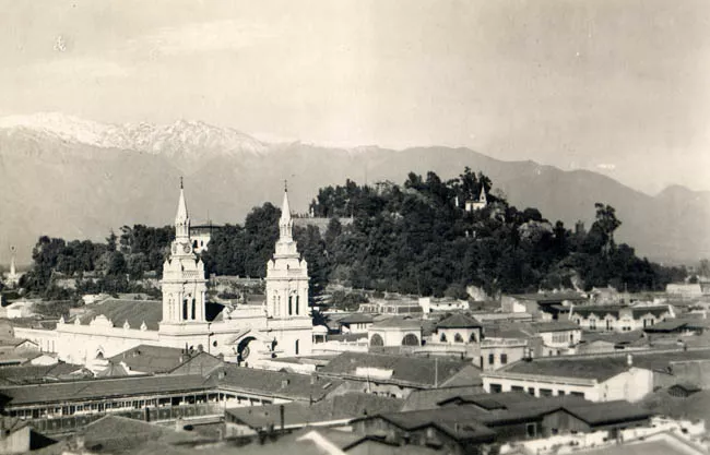 Vista al cerro Santa Lucía