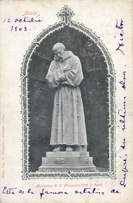 La statua di S. Francisco (prof. G. Dupre) Assisi