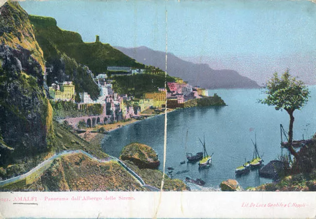 Amalfi Panorama  dall' Albergo delle Sirene