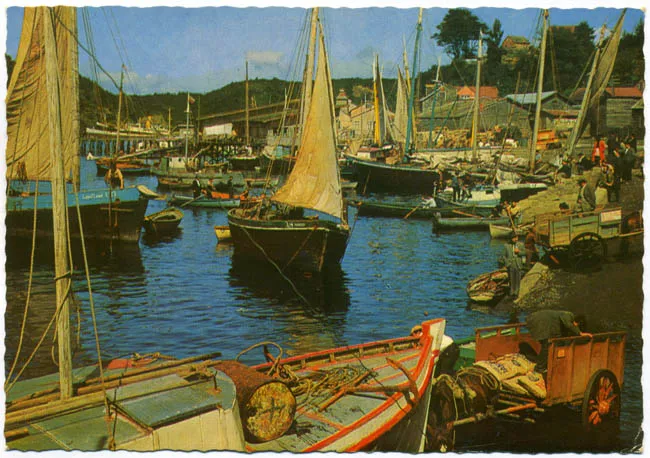 Lanchas en Angelmó, Puerto Montt, Chile
