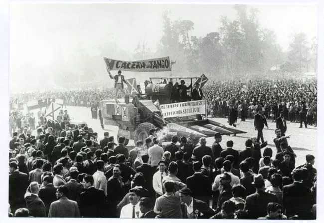 Manifestación de Salvador Allende