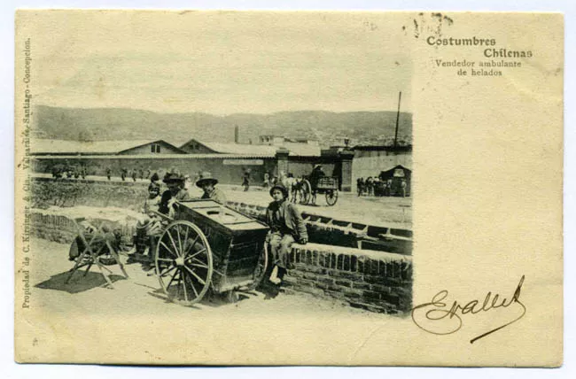 COSTUMBRES CHILENAS, HELADERO AMBULANTE