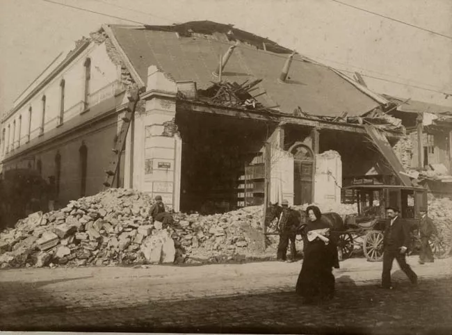 VALPARAISO,TERREMOTO CASA DE JORGE MONTT