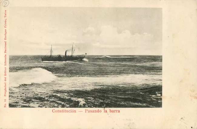 Paisaje de Constitución, pasando la barra