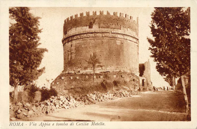 Roma - Via Apia e tomba di Cecilia Metela