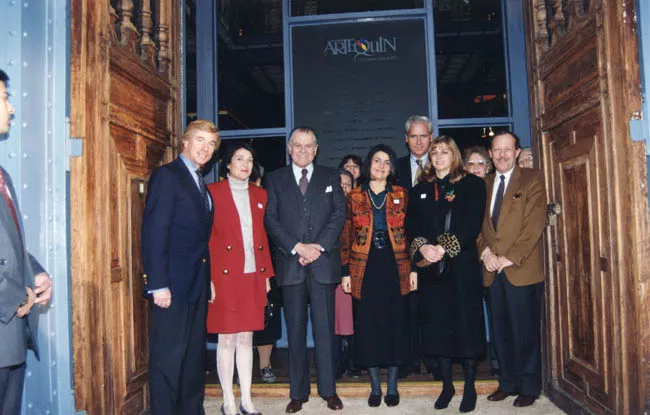 AYLWIN CON RAVINET EN MUSEO ARTEQUIN