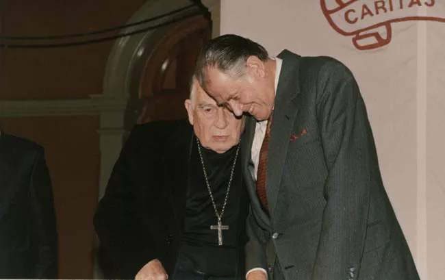 Presidente Patricio Aylwin con el Cardenal Silva Henríquez