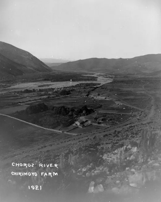 Vista a Campo de Chirimoyos y Río Los Choros