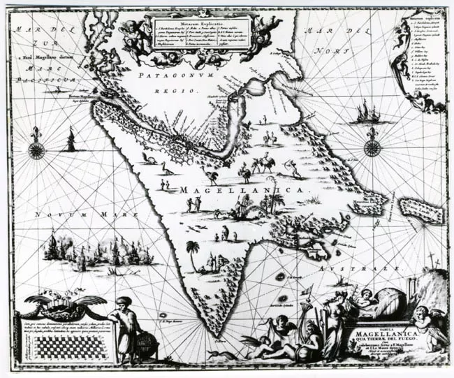 REPRODUCCION DE MAPA DE MAGALLANES