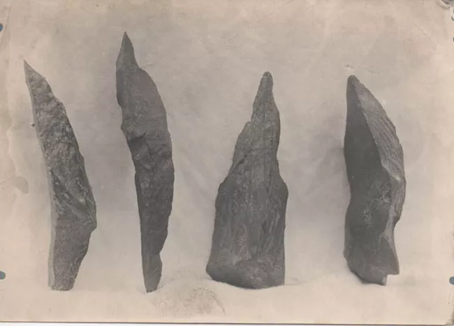 INSTRUMENTO DE PIEDRA,CUATRO CUCHILLOS